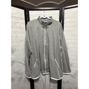 Gunit Womens Plus Size 3X Tracksuit Jogger Set NWOT Gray White Zip  Loungewear